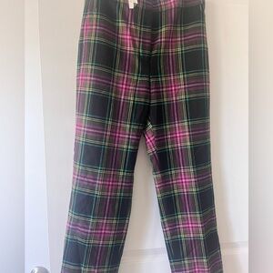 JCREW tartan straight leg pants!